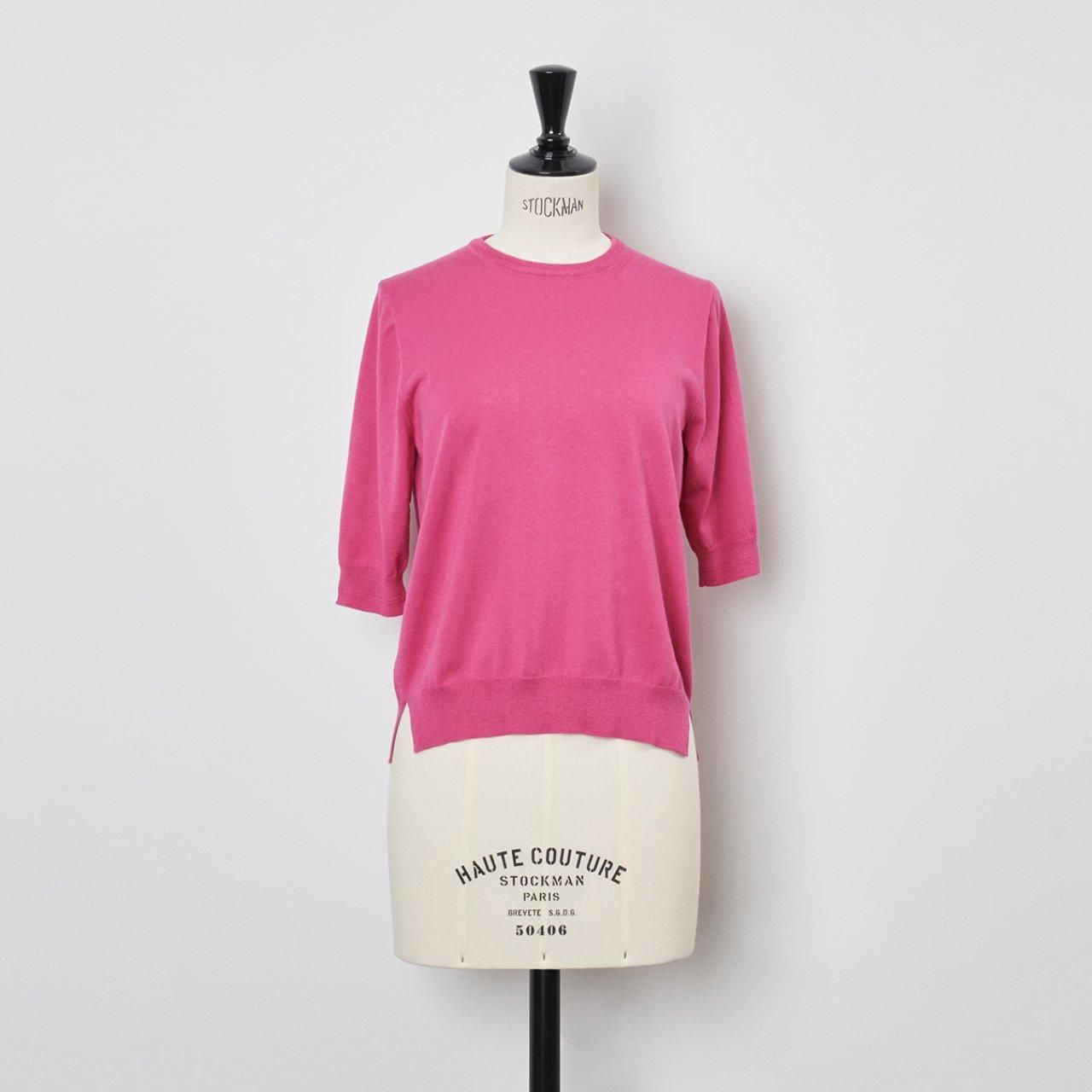 MAISON CARRÉE Basic half sleeve knit - Pale Jute