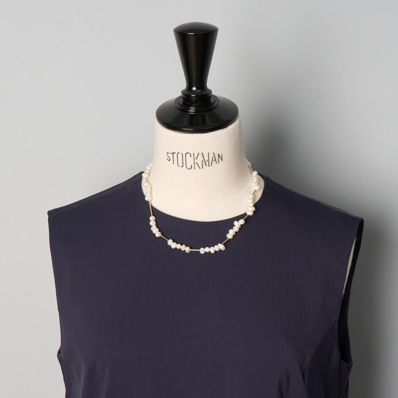 MIHOKO  SAKAI <BR> pearl  gold necklace <BR>gold