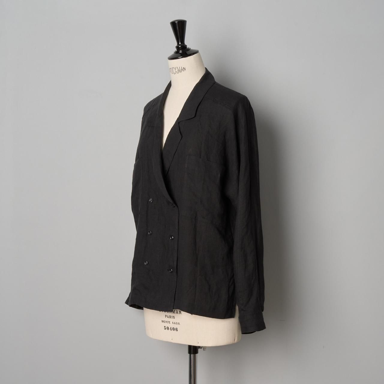 ペールジュート リネンジャケット Pale Jute Linen shirt jacket - Pale Jute