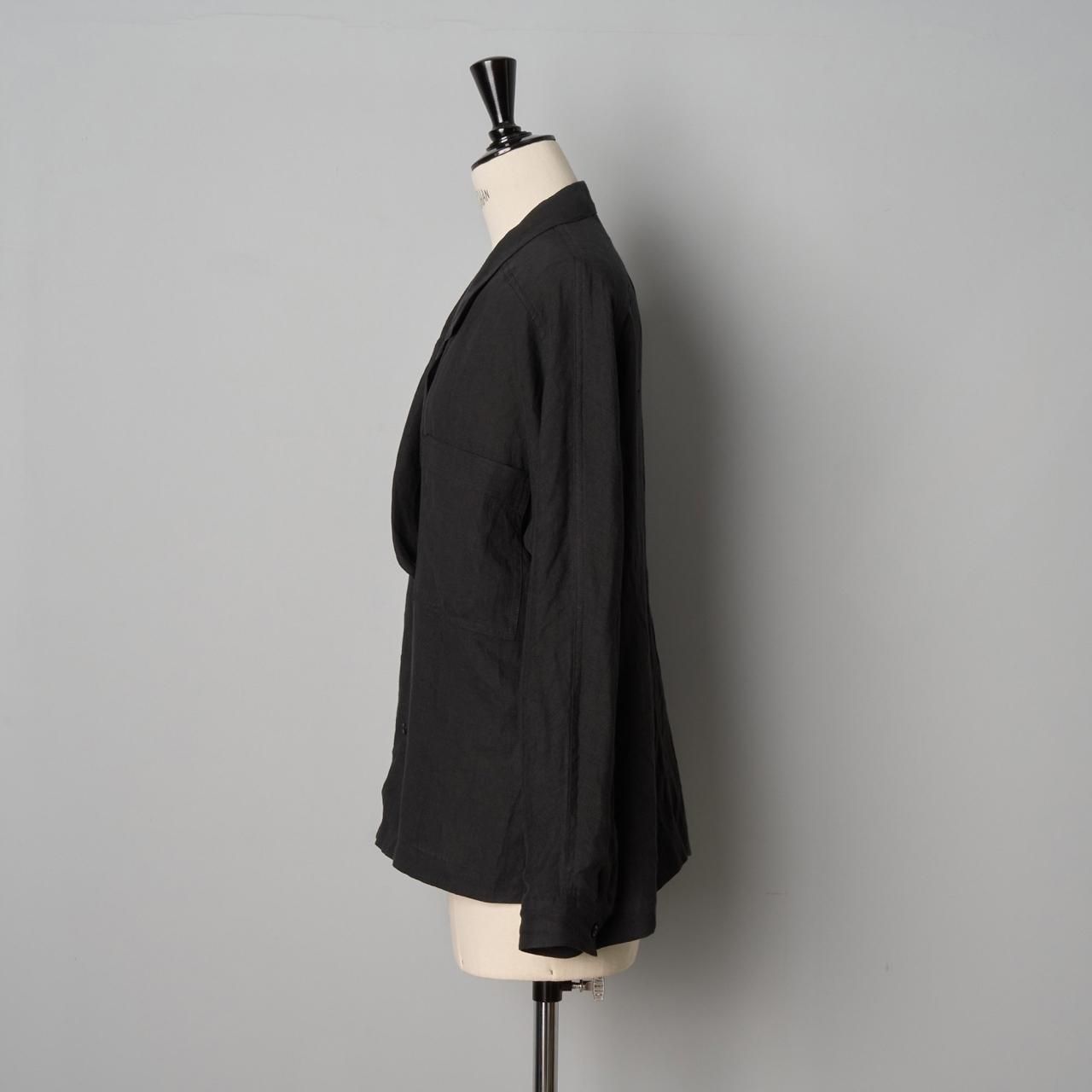 ペールジュート リネンジャケット Pale Jute Linen shirt jacket - Pale Jute