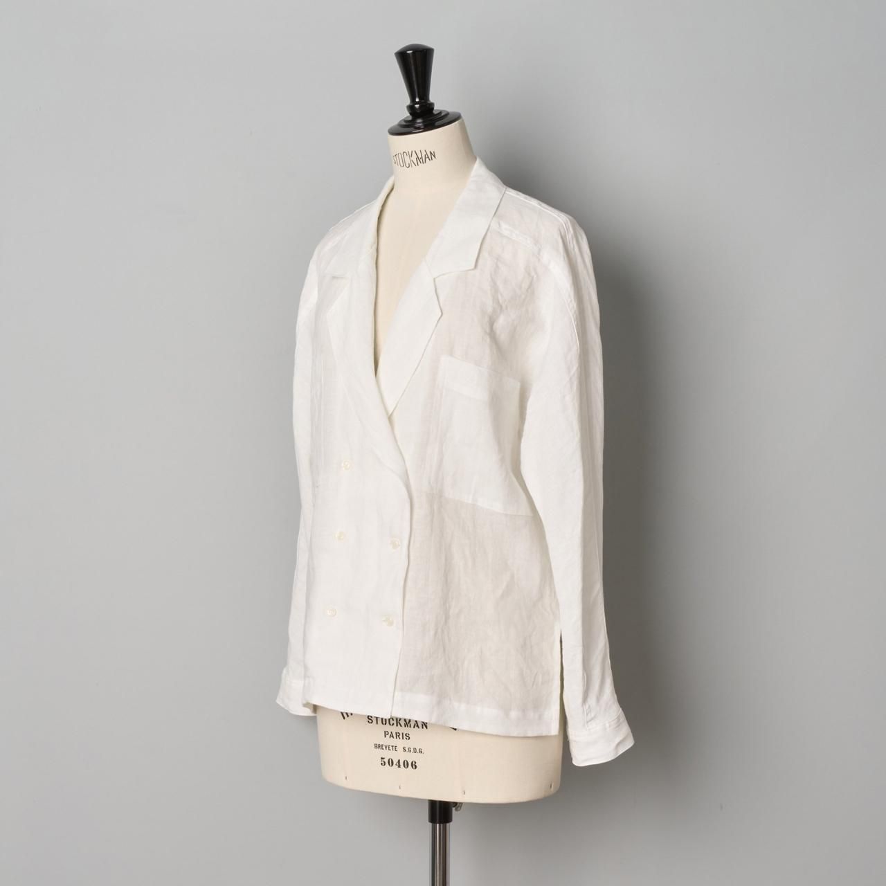 ペールジュート リネンジャケット Pale Jute Linen shirt jacket - Pale Jute