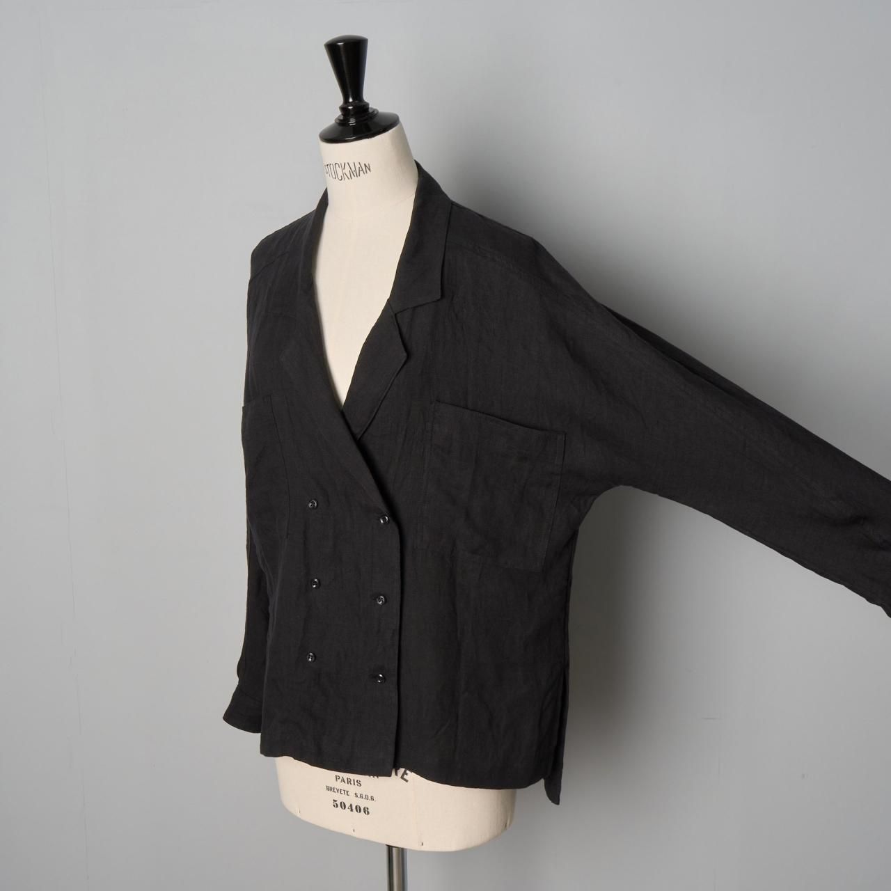 ペールジュート リネンジャケット Pale Jute Linen shirt jacket - Pale Jute