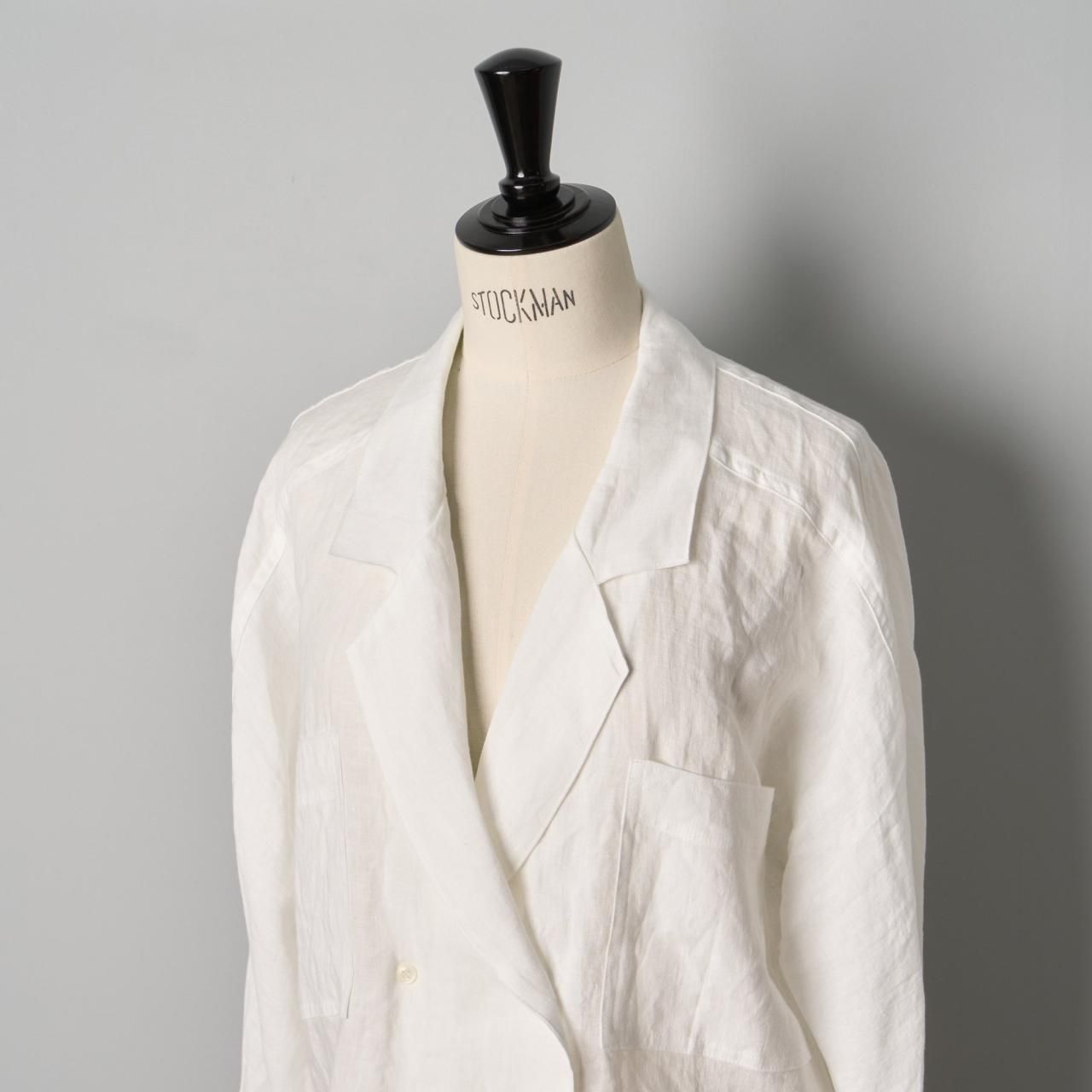 ペールジュート リネンジャケット Pale Jute Linen shirt jacket - Pale Jute