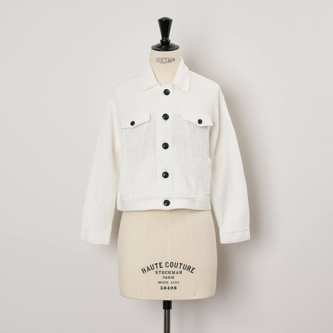 MAISON CARRÉE<BR> linen cotton G-jyan<BR>WHITE