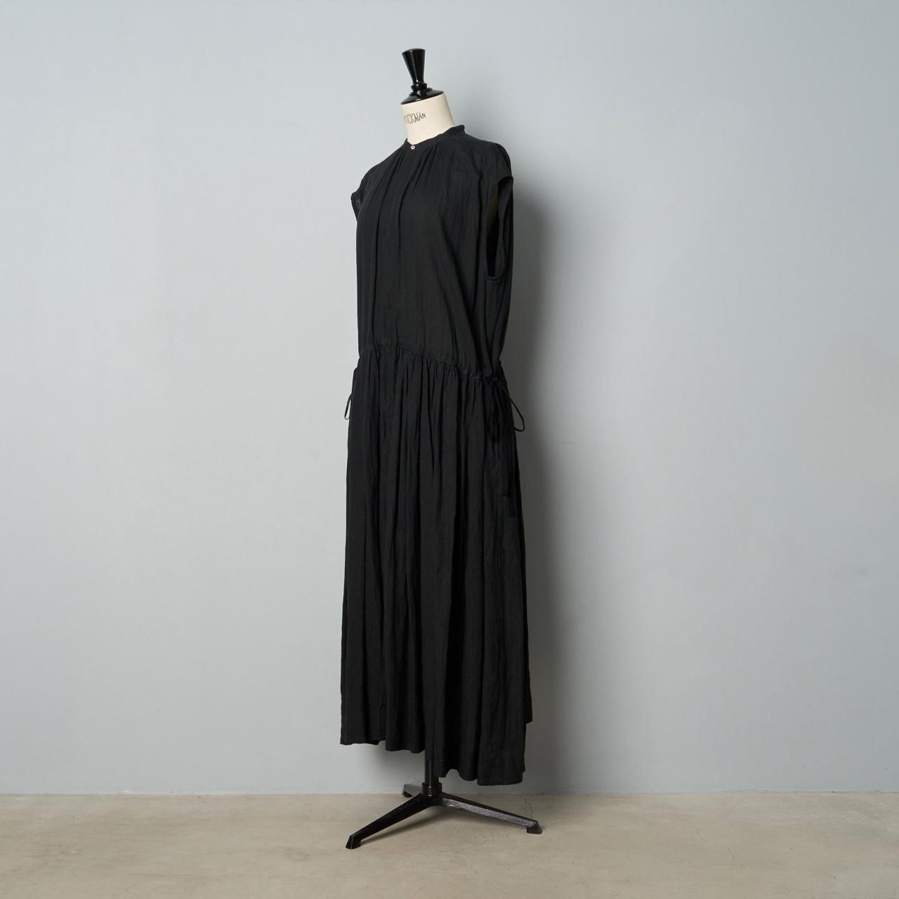 suzuki takayukifrench-sleeve dress - Pale Jute