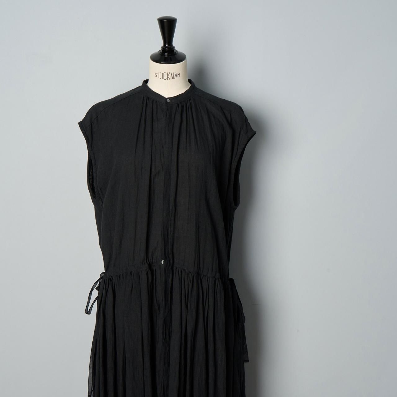 suzuki takayukifrench-sleeve dress - Pale Jute