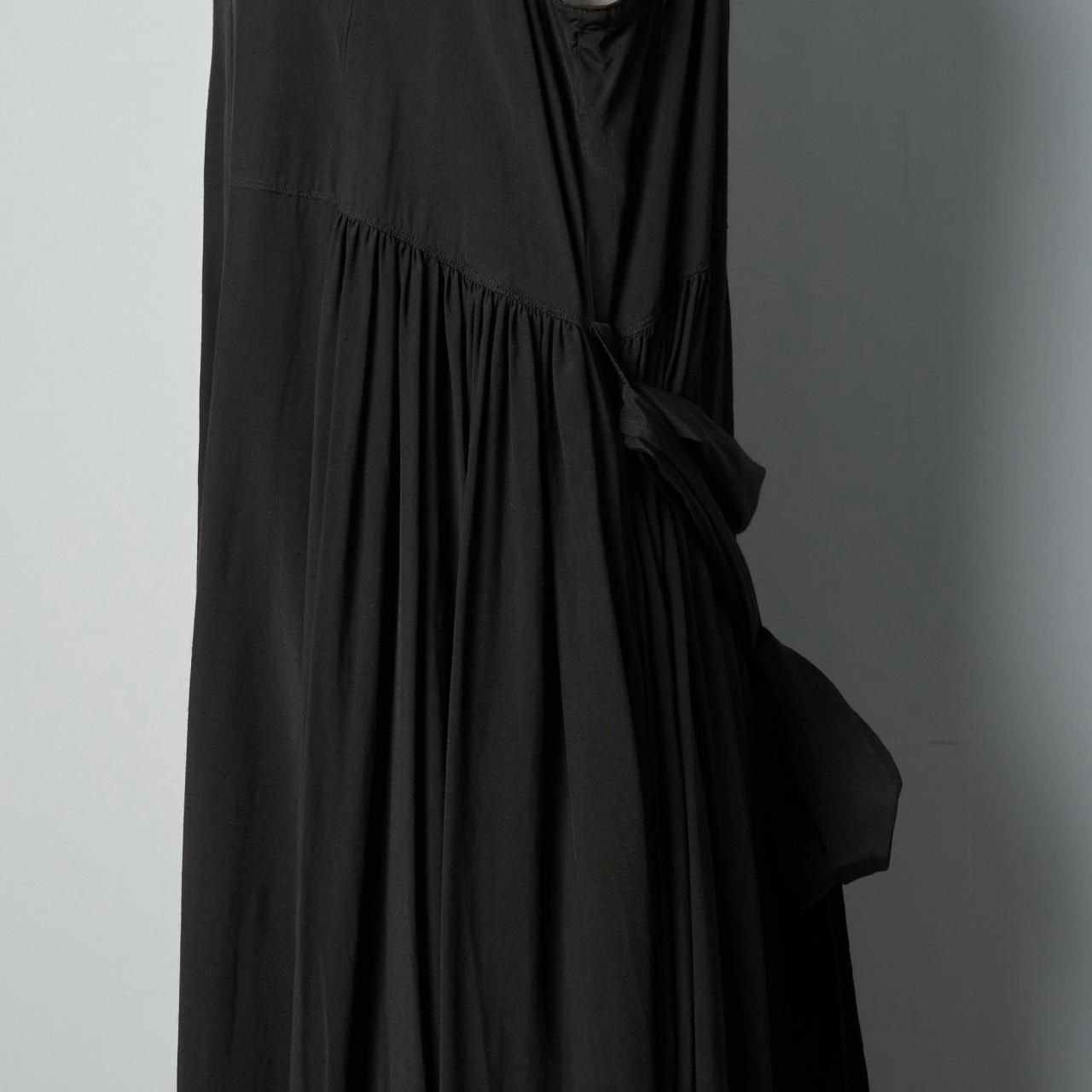 ikuma/suzuki kazuyuki ノースリーブドレス 黒 ikuma/suzuki kazuyuki