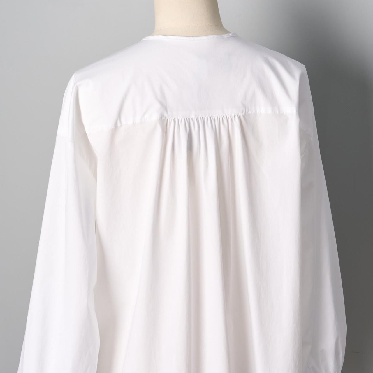 Pale Jute Front frill shirt - Pale Jute
