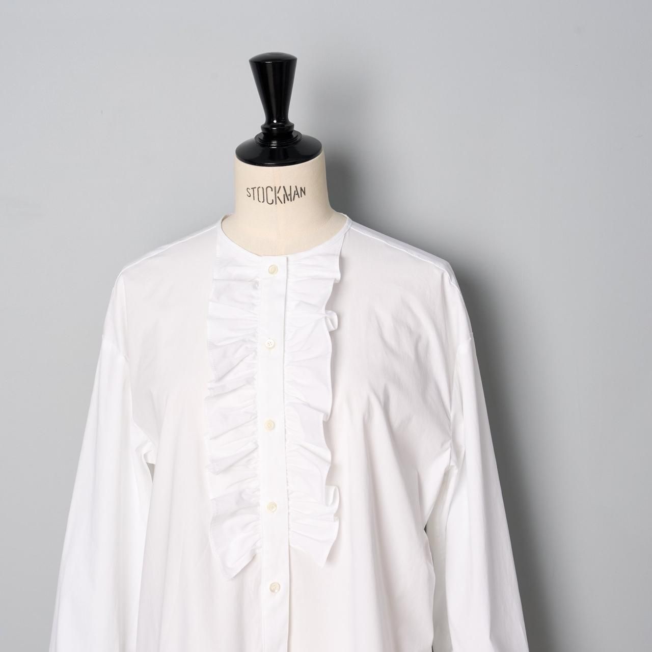 Pale Jute Front frill shirt - Pale Jute Pale Jute Front frill shirt - Pale Jute