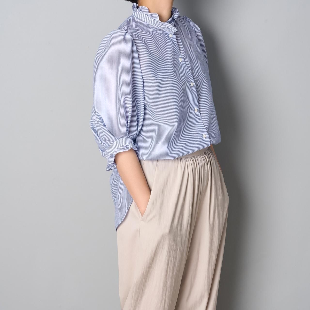 Pale Jute Striped panel shirt - Pale Jute