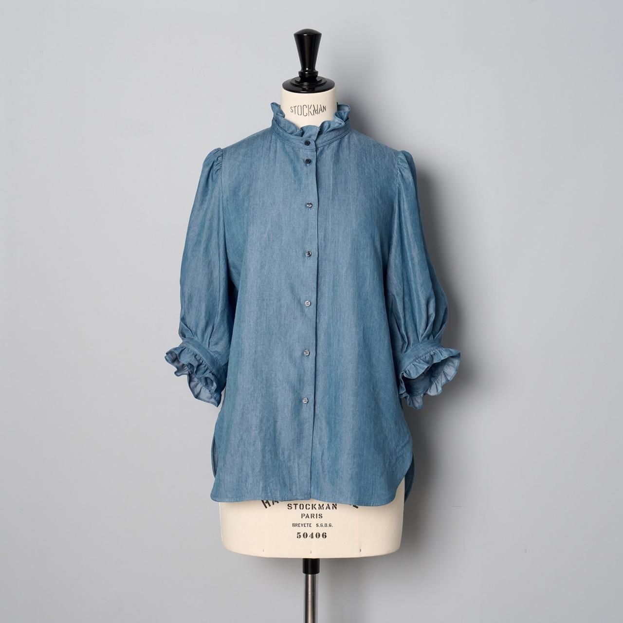 Pale Jute Classic frill shirtdenim blue - Pale Jute Pale Jute Classic frill shirtdenim blue - Pale Jute