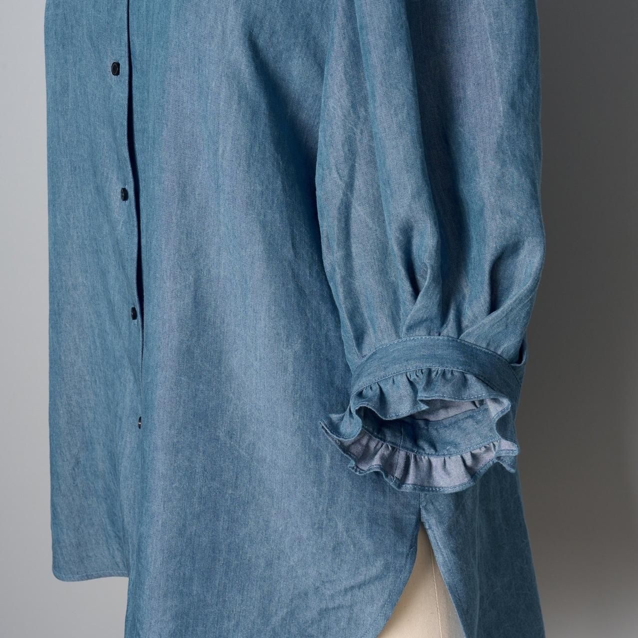 Pale Jute Classic frill shirtdenim blue - Pale Jute Pale Jute Classic frill shirtdenim blue - Pale Jute