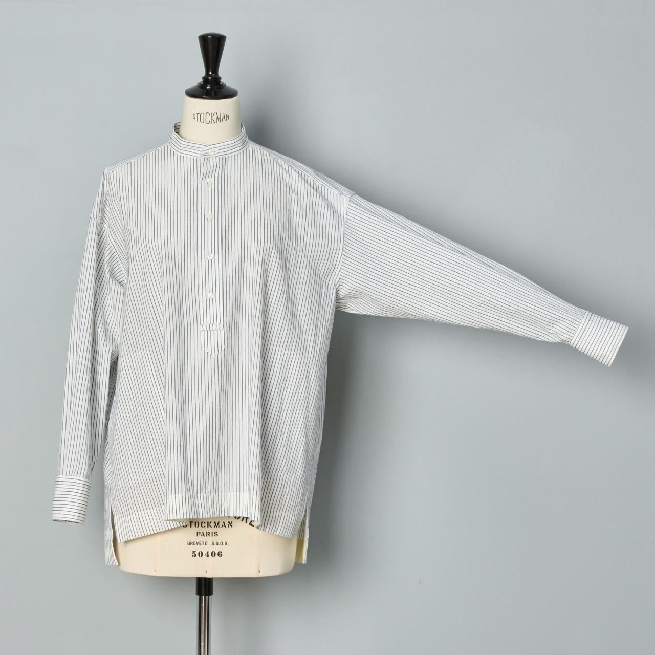 Pale Jute Striped panel shirt - Pale Jute