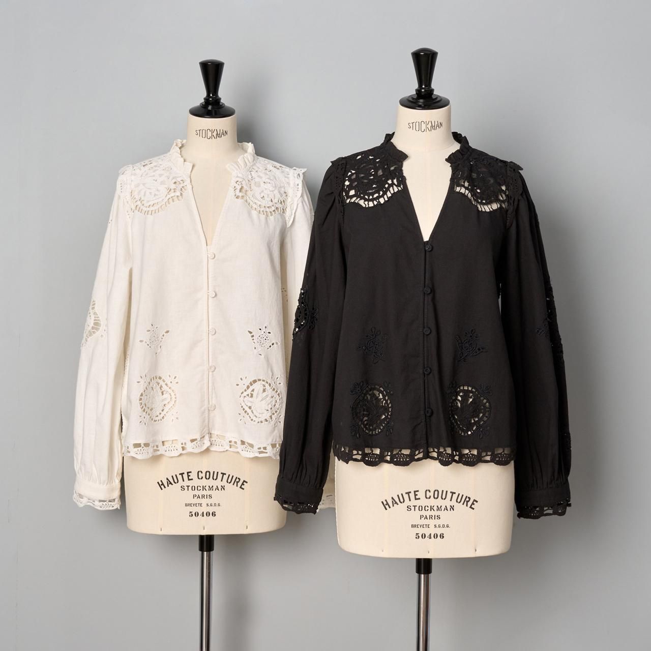 Sea New York<BR>EDITH EMBROIDERY L/SLV TOP<BR>