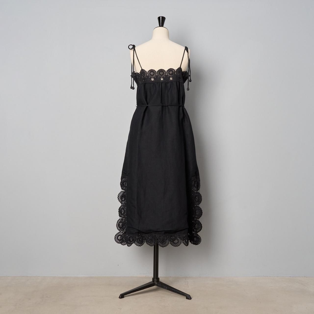 Sea New York 刺繍ドレス Sea New YorkROSINA EMBROIDERY SLIP DRESS - Pale Jute