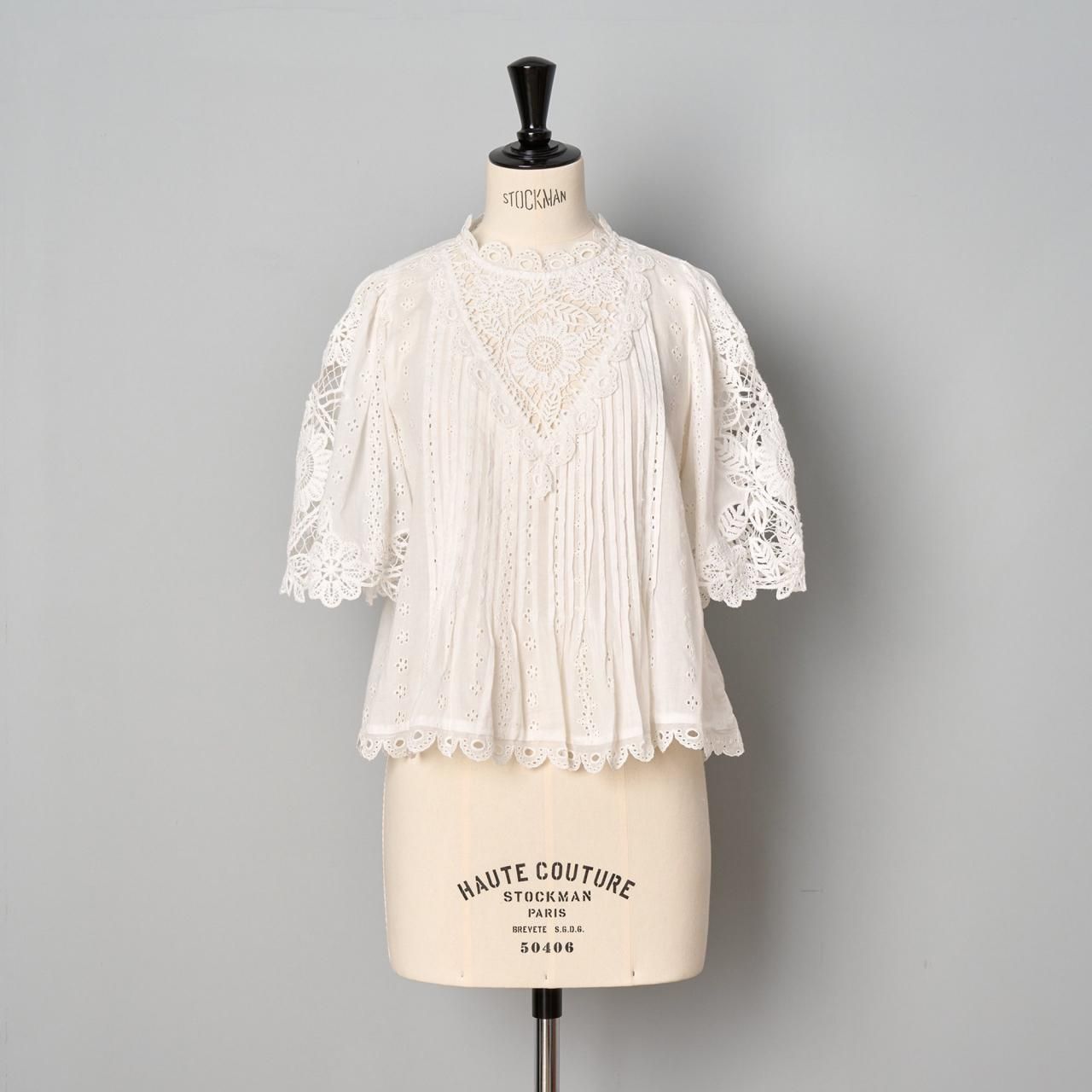 Sea New YorkMARCELLA LACE S/SLV TOPWHITE - Pale Jute