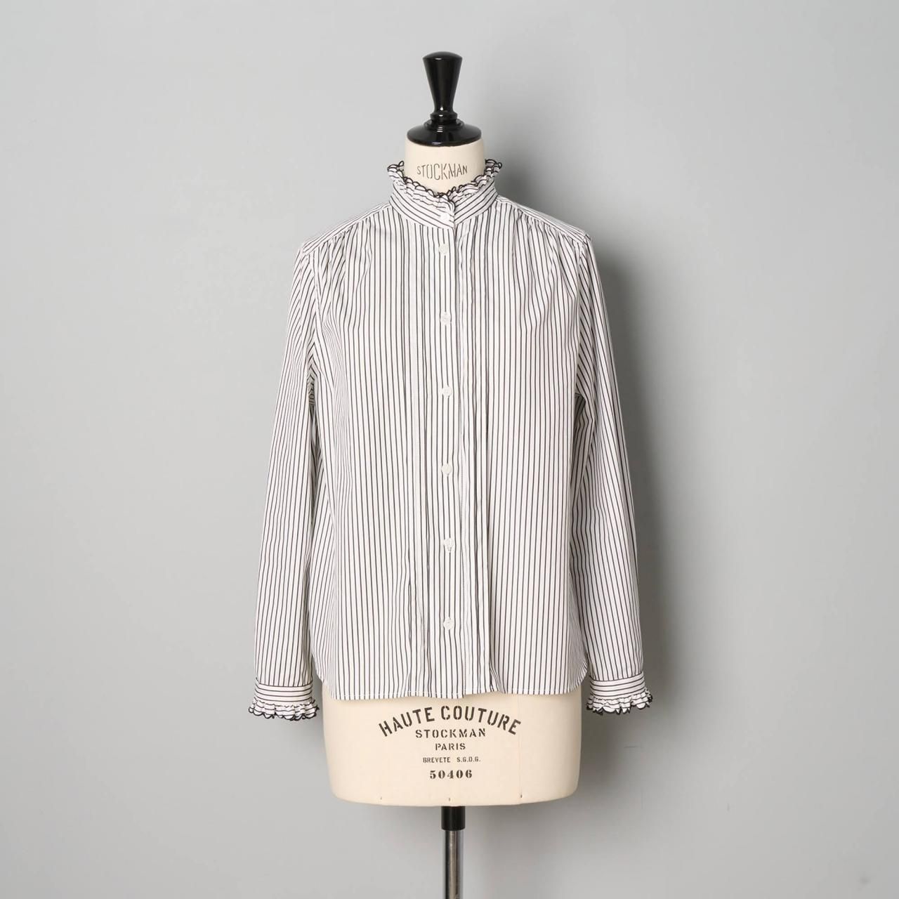 SINMEスカラエンブロイダリーシャツ - Pale Jute SINMEスカラエンブロイダリーシャツ - Pale Jute