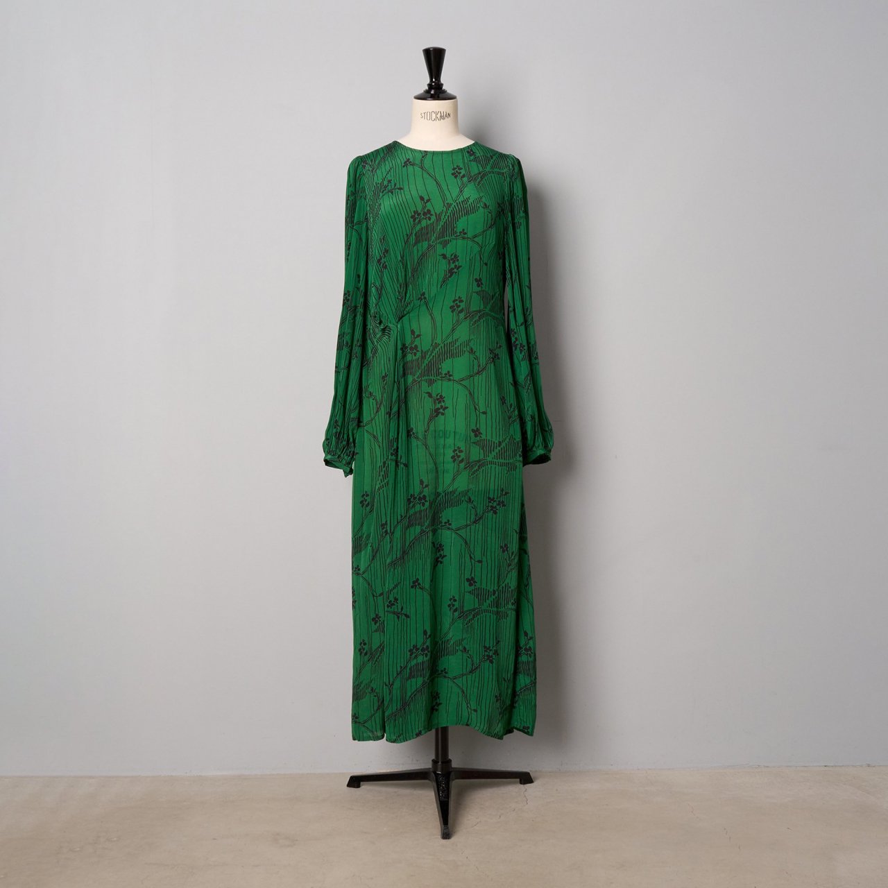 Sea New York<BR>SUNNIVA PRINT L/SLV DRESS <BR>GREEN