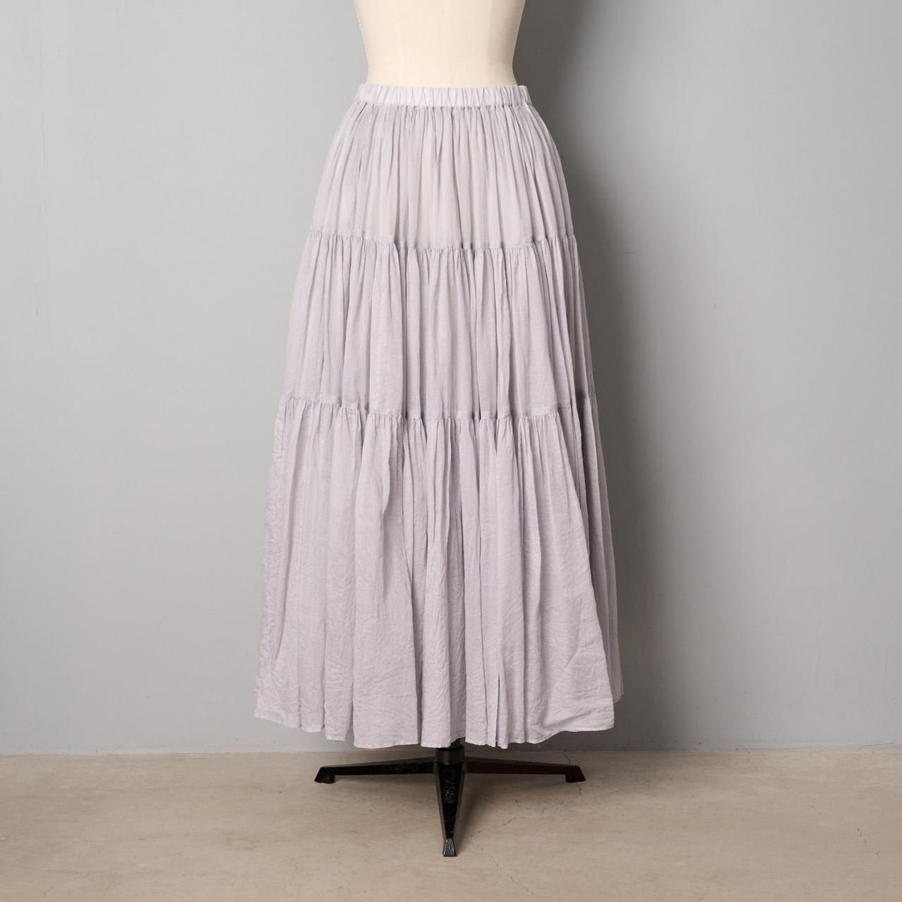 suzuki takayuki tiered skirt - Pale Jute suzuki takayuki tiered skirt - Pale Jute