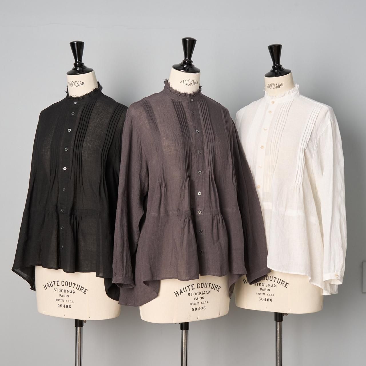 suzuki takayuki pin-tuck blouse - Pale Jute suzuki takayuki pin-tuck blouse - Pale Jute