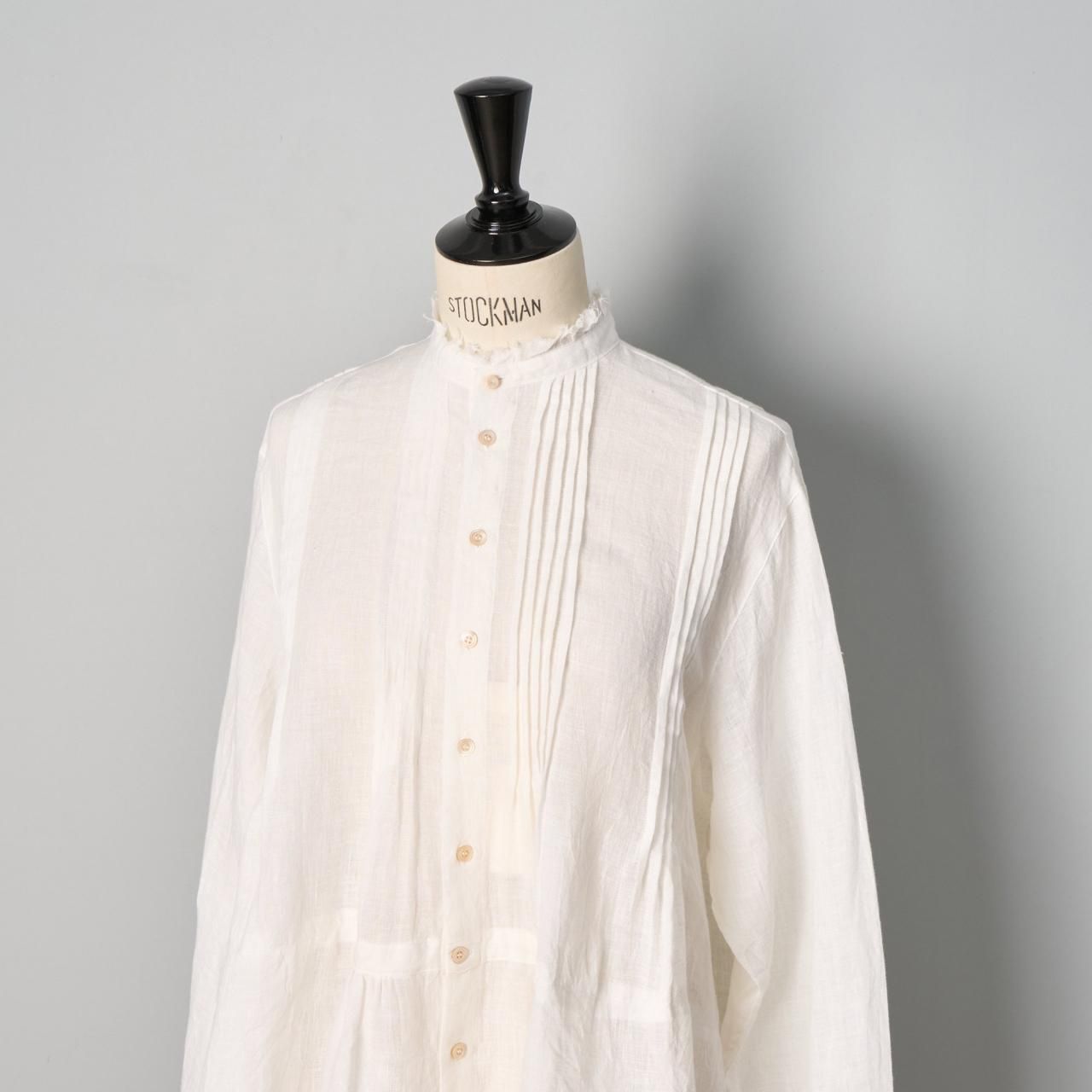 suzuki takayuki pin-tuck blouse - Pale Jute