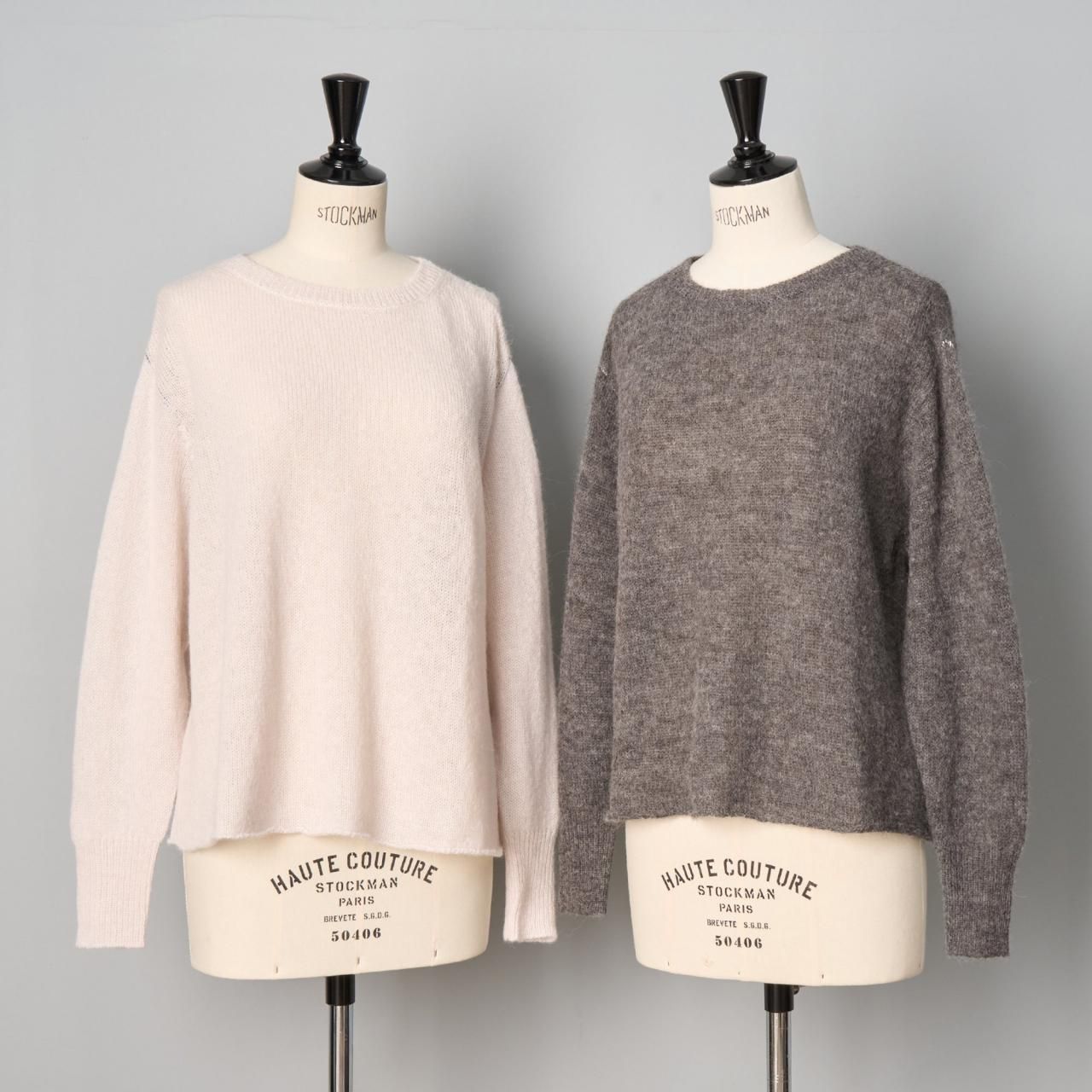 【美品】BELPER WOOL KNIT TOP ウール100% RELAXED-FIT CROPPED WOOL-BLEND JUMPER リラックスフィット