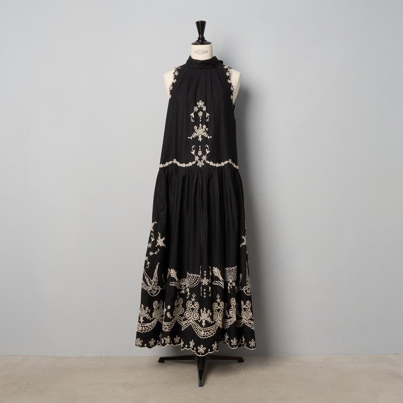 Sea New York<BR>KINGSLERY EMBROIDERY TANK DRESS <BR>BLACK