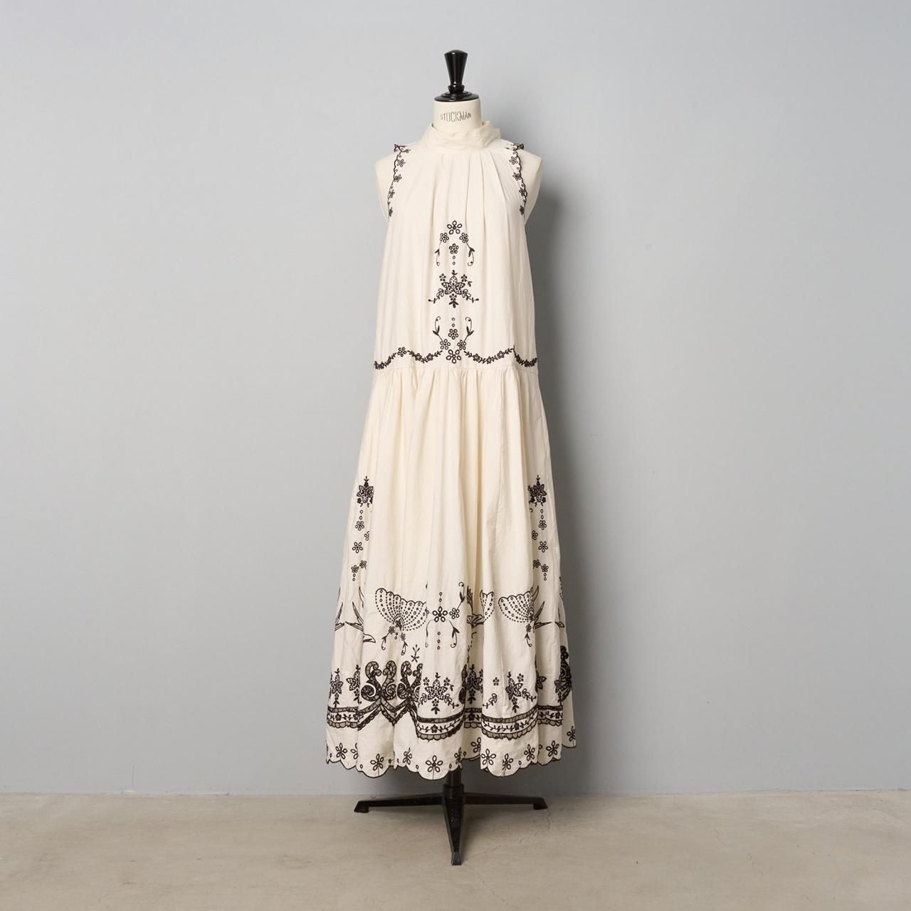 Sea New York<BR>KINGSLERY EMBROIDERY TANK DRESS <BR>CREAM