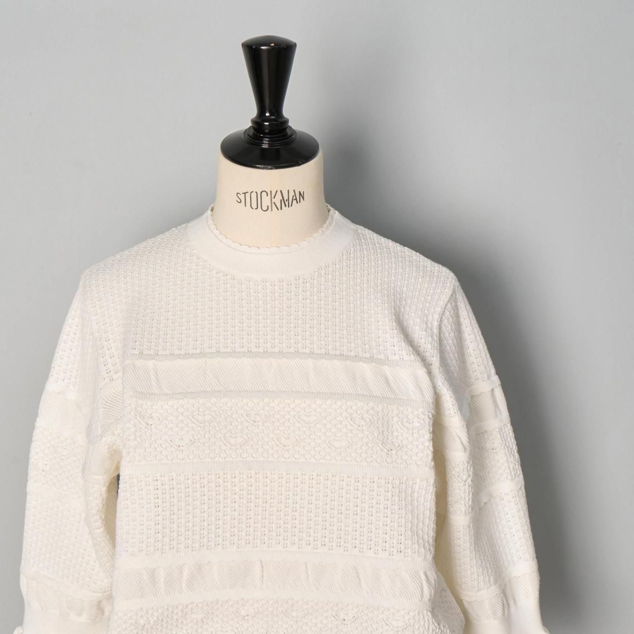 Pale Jute ペールジュート  【美品】PJ-2022AW-01 ボーダー タートルネック ニットセーター/ M Pale JuteLace Border Knit - Pale Jute