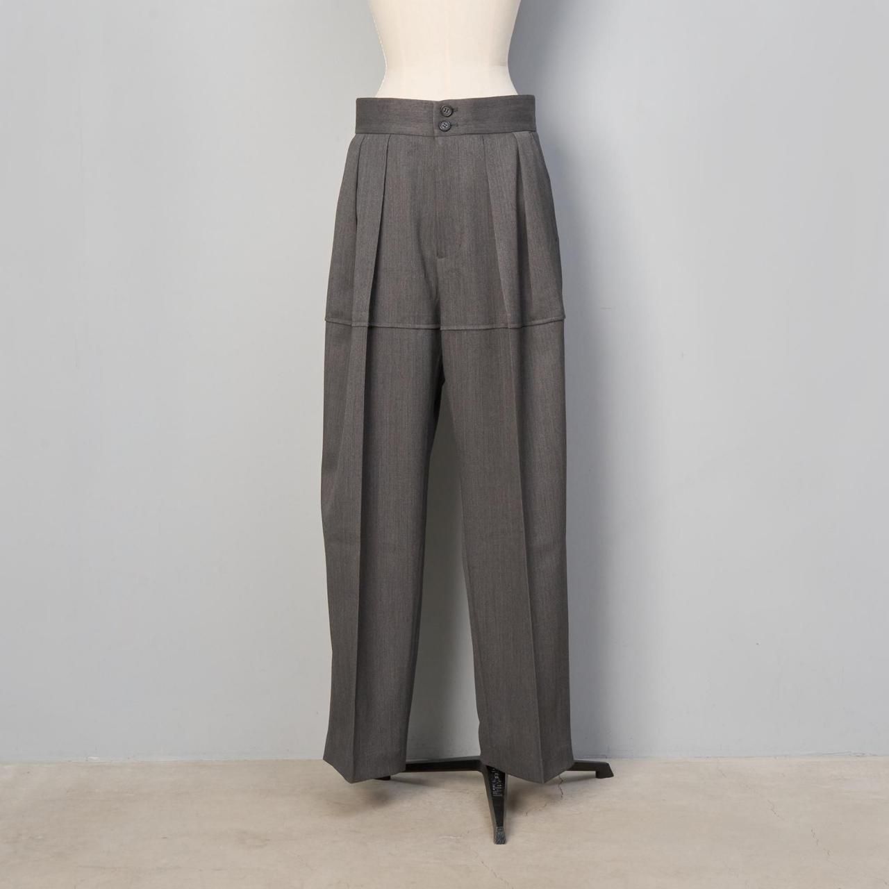 SINMEパネルタックパンツグレー - Pale Jute