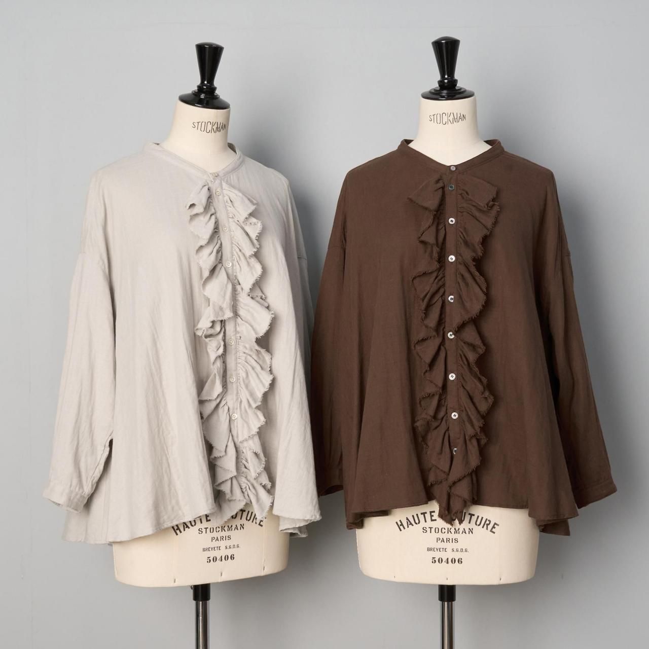 suzuki takayuki <BR>ruffled blouse<BR><BR>