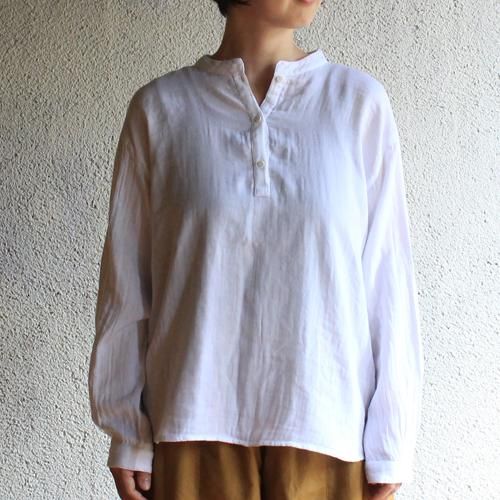 Kl ダブルガーゼ ウシロボタンスタンドカラーsh Fair Trade Life Store By Sisam Fair Trade シサム工房 公式onlinestore