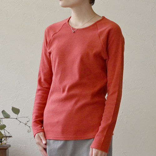 XLサイズ　赤　屋GLAMSTARオリジナルTシャツ　ラグランスリーブ
