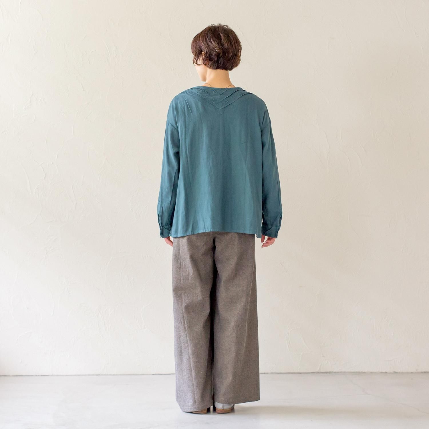 KL サテンリーフブラウス - 【シサム工房 公式OnlineStore】FAIR