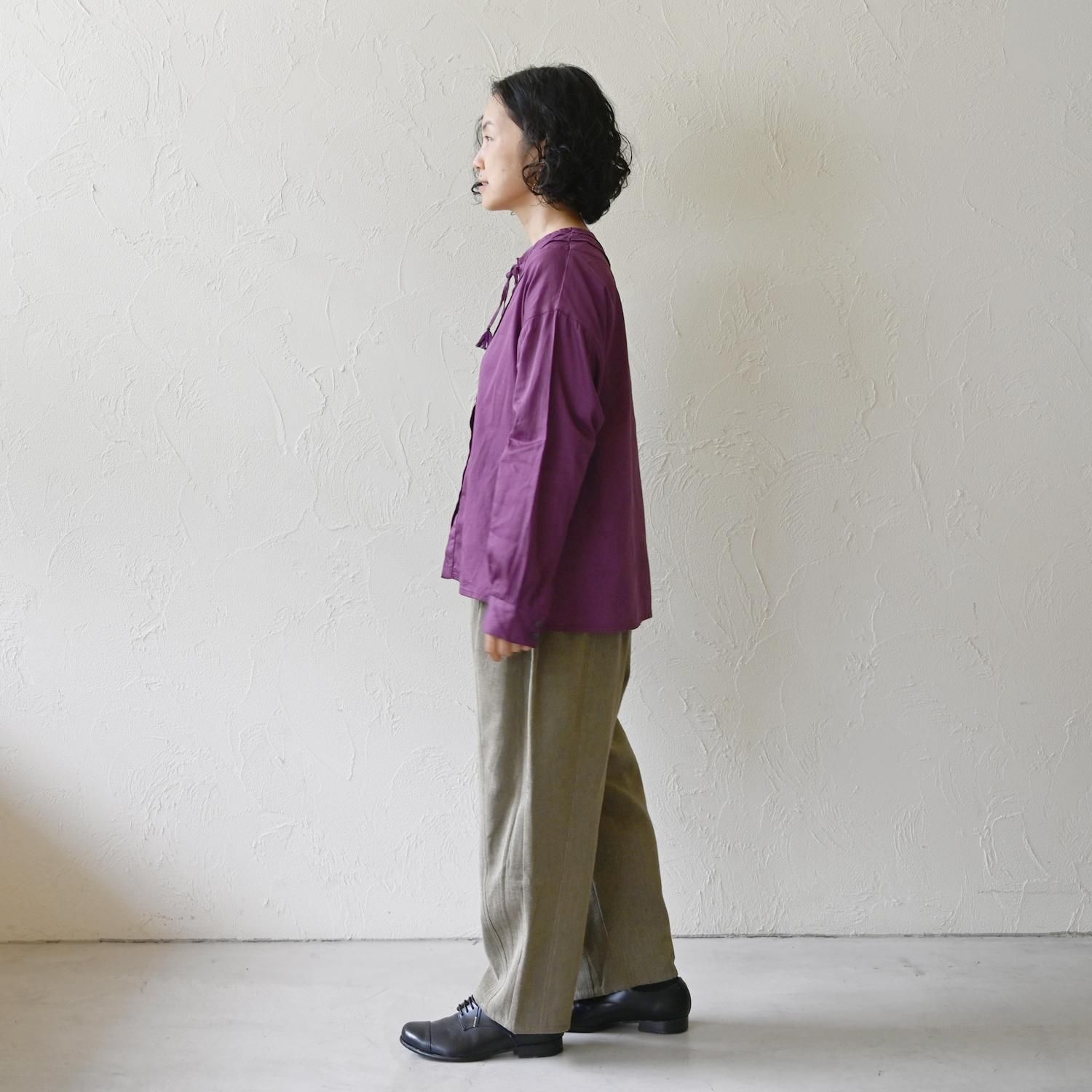 KL サテンリーフブラウス - 【シサム工房 公式OnlineStore】FAIR KL サテンリーフブラウス - 【シサム工房 公式OnlineStore】FAIR