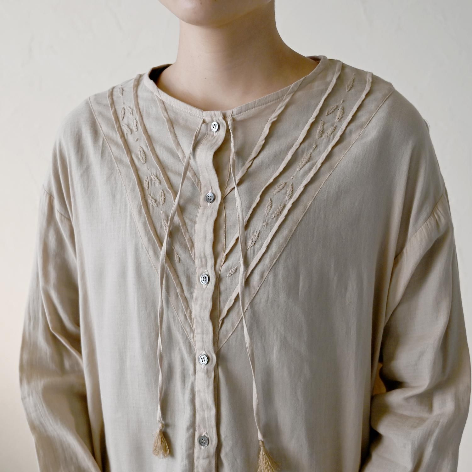 KL サテンリーフブラウス - 【シサム工房 公式OnlineStore】FAIR