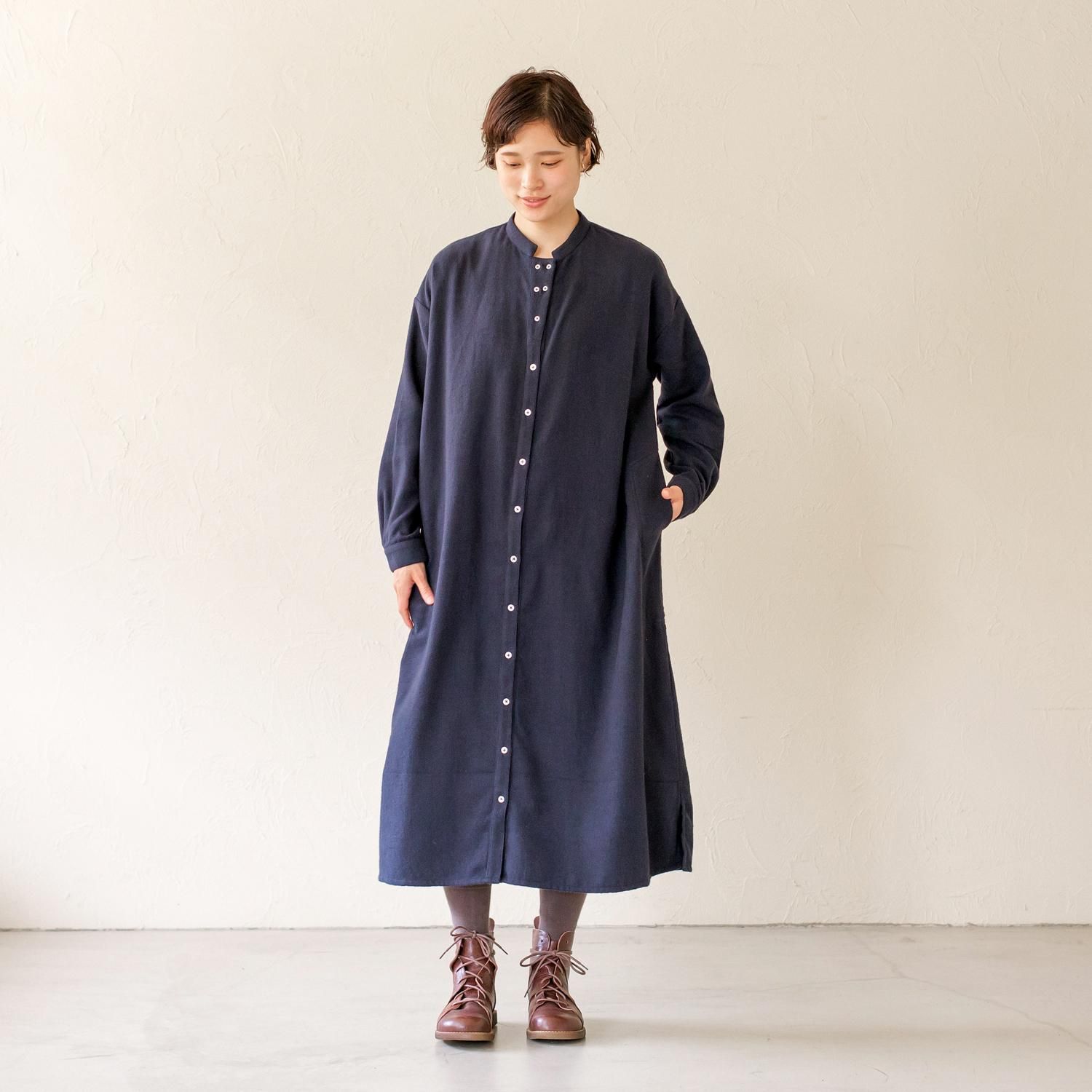 CH OCフランネルツナガルシャツワンピース - 【シサム工房 公式 CH OCフランネルツナガルシャツワンピース - 【シサム工房 公式