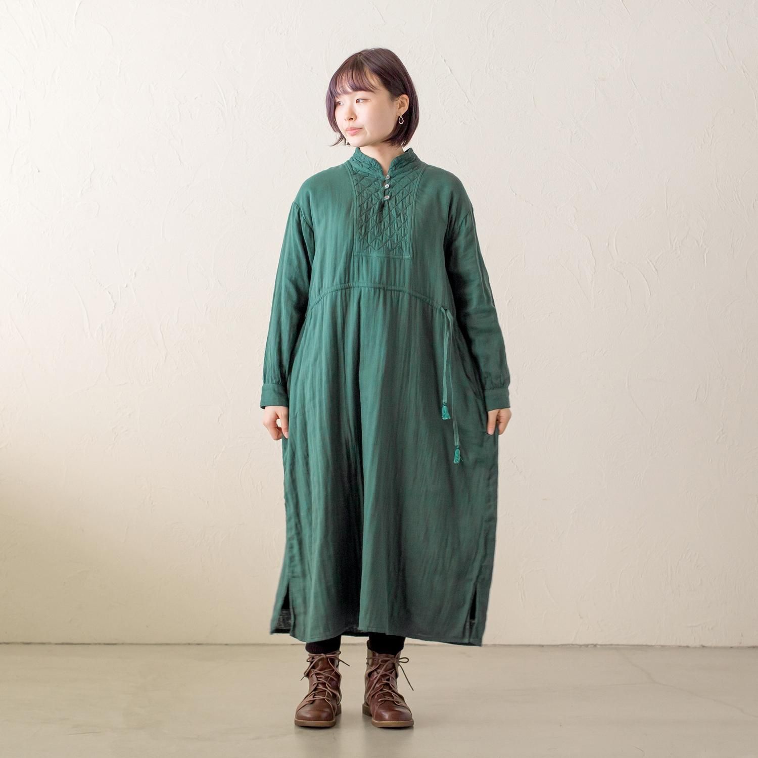 KL WGキルトシシュウワンピース - 【シサム工房 公式OnlineStore KL WGキルトシシュウワンピース - 【シサム工房 公式OnlineStore