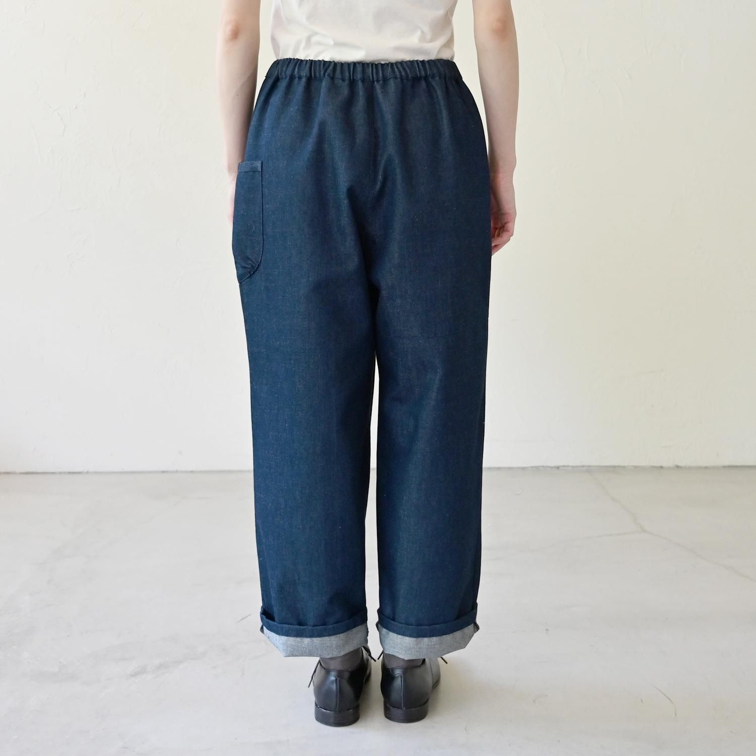 【30％OFF】 CH 10ozデニムゴムフィッシャーパンツ 公式 【シサム工房 - パンツ