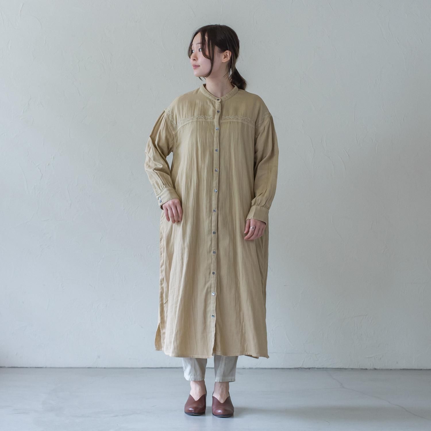 KL ツクシシシュウシャツワンピース - 【シサム工房 公式