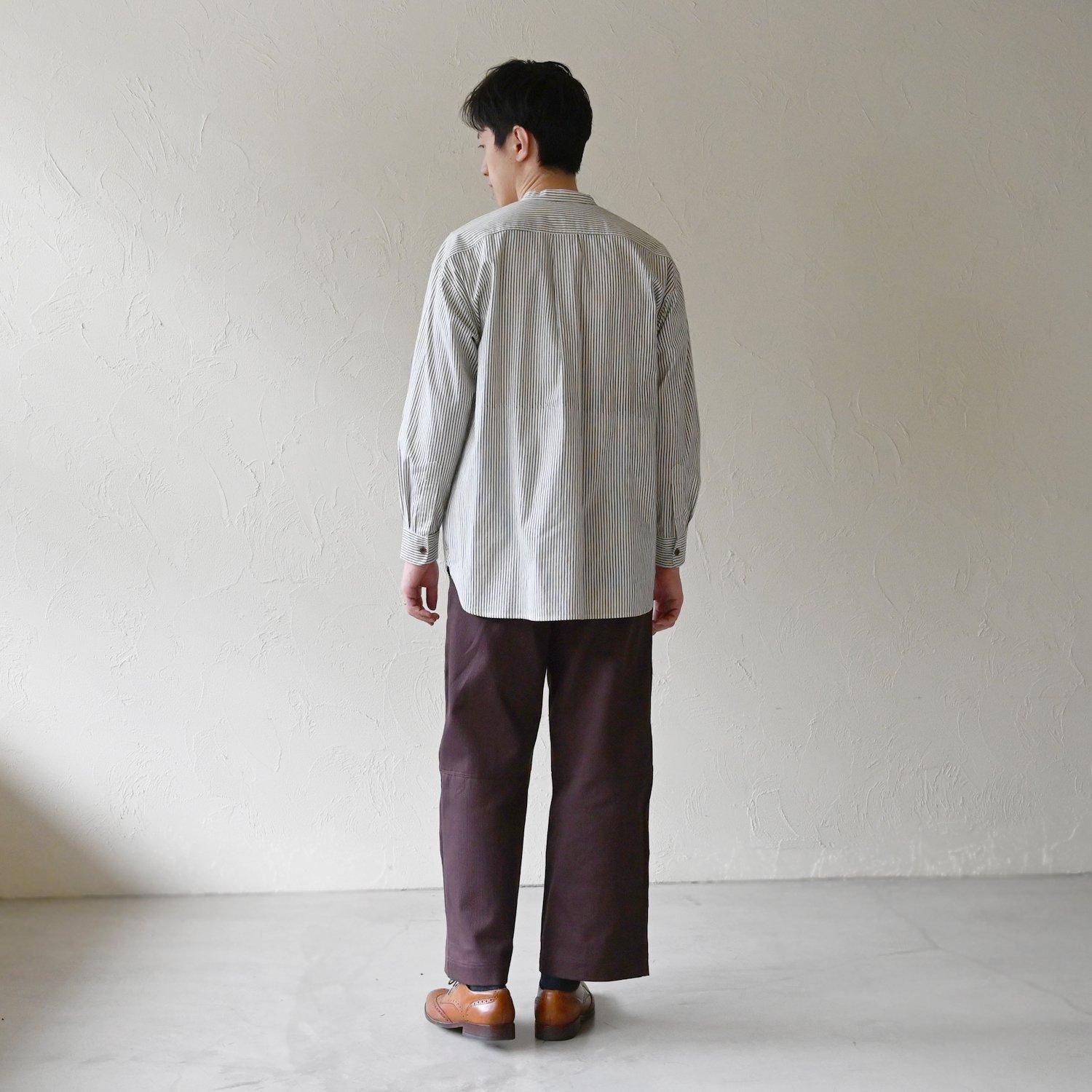 EMOCタテシマキチントストラップシャツ - 【シサム工房 公式