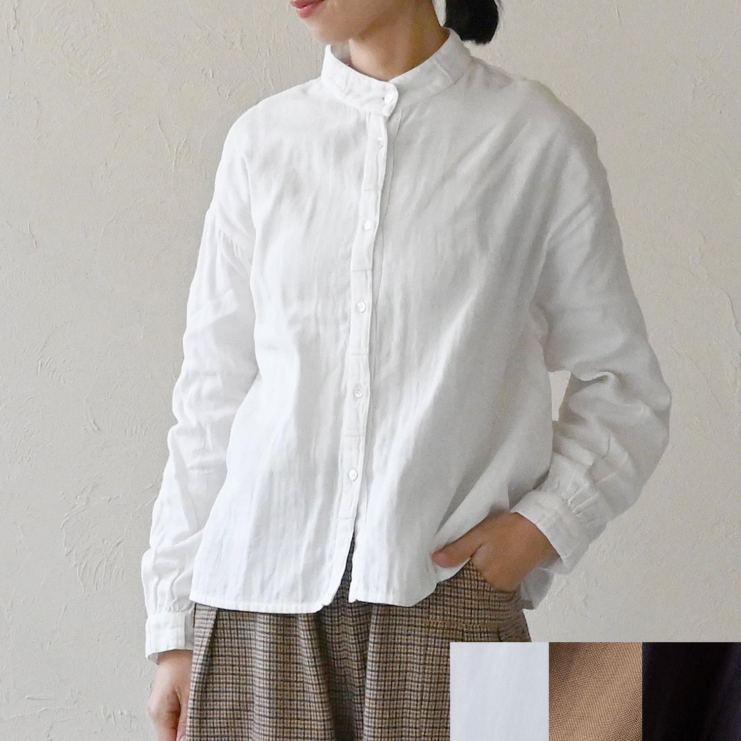 KL WGタックスタンドカラーシャツ - 【シサム工房 公式 KL WGタックスタンドカラーシャツ - 【シサム工房 公式