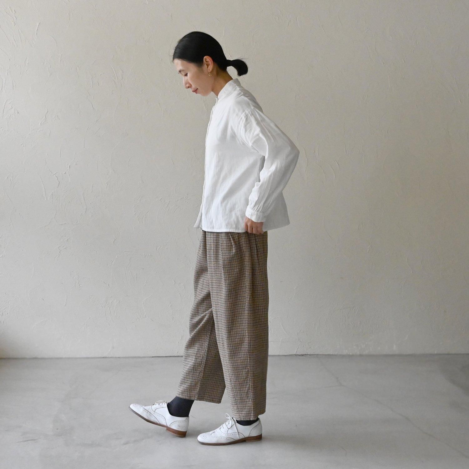 KL WGタックスタンドカラーシャツ - 【シサム工房 公式 KL WGタックスタンドカラーシャツ - 【シサム工房 公式