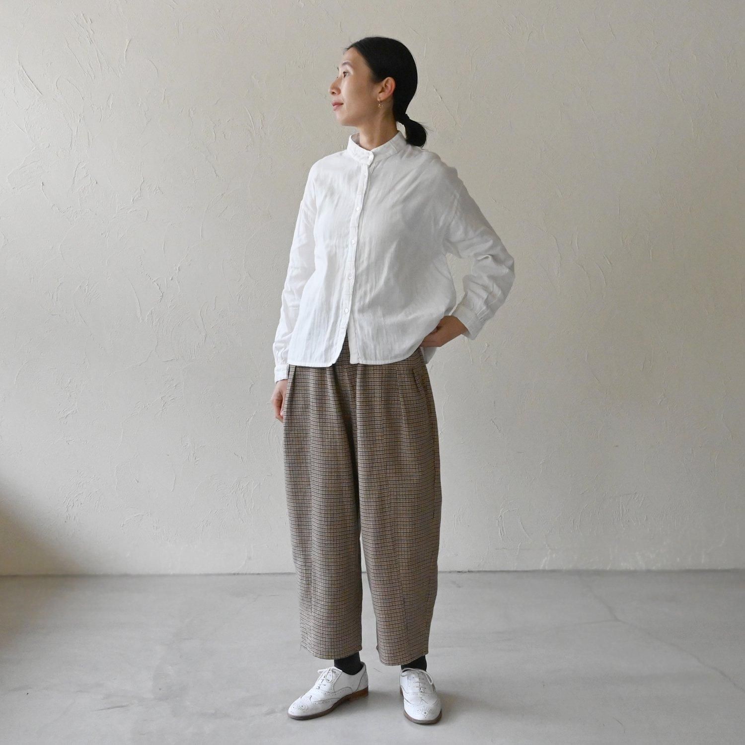 KL WGタックスタンドカラーシャツ - 【シサム工房 公式 KL WGタックスタンドカラーシャツ - 【シサム工房 公式