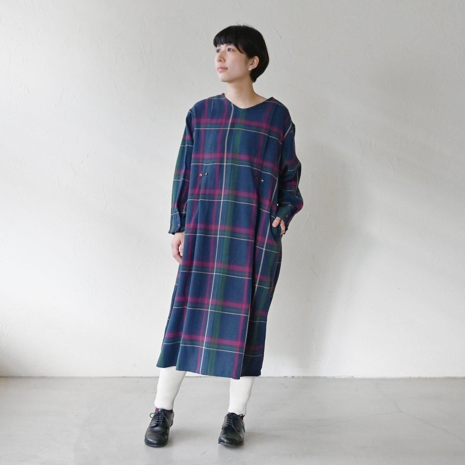 MH チェックヒライテトジテワンピース - 【シサム工房 公式 MH チェックヒライテトジテワンピース - 【シサム工房 公式
