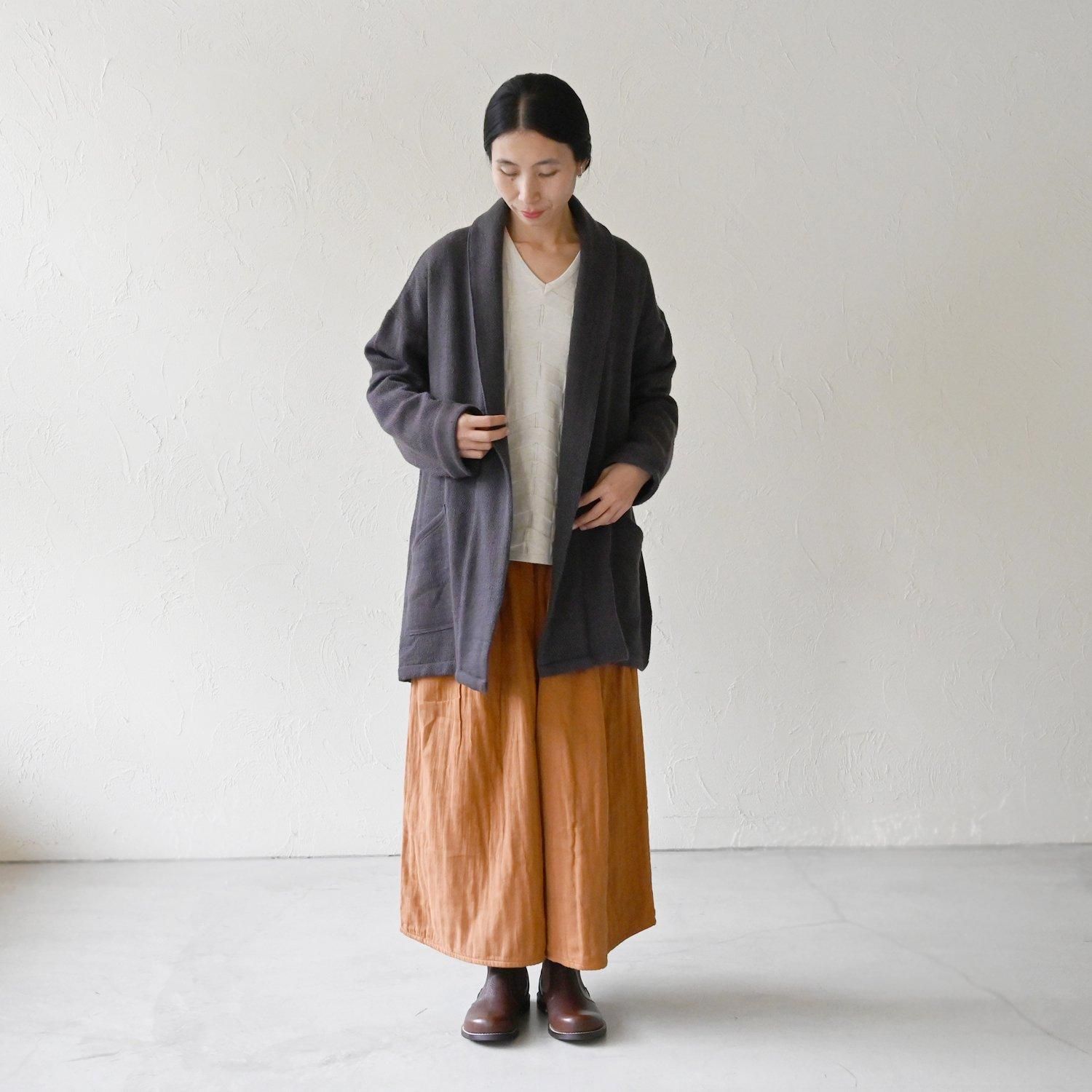 KL 手織メリノショールカラーコート - 【シサム工房 公式 KL 手織メリノショールカラーコート - 【シサム工房 公式