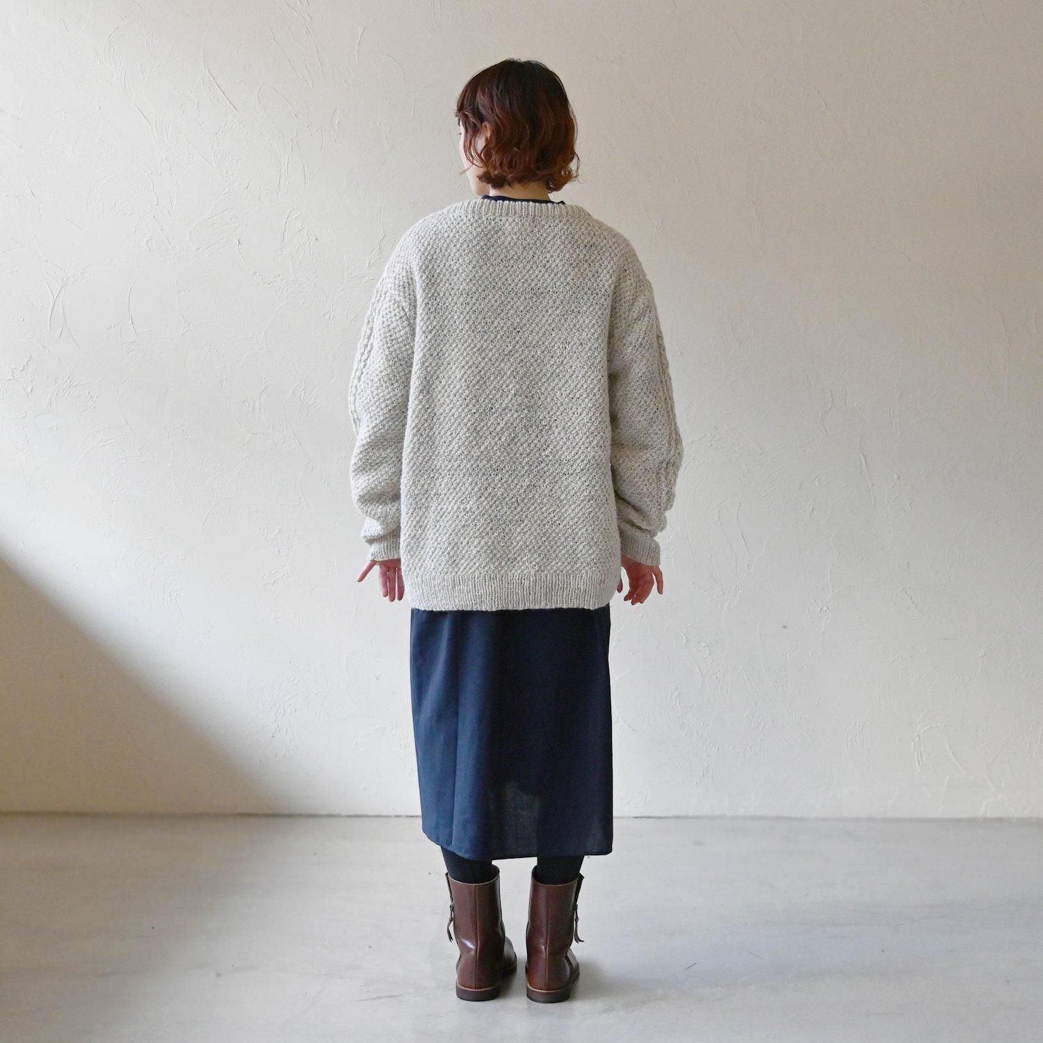 シサム工房　キオクノカケラセーター　手編み SN フックラロングカーディガン - 【シサム工房 公式OnlineStore