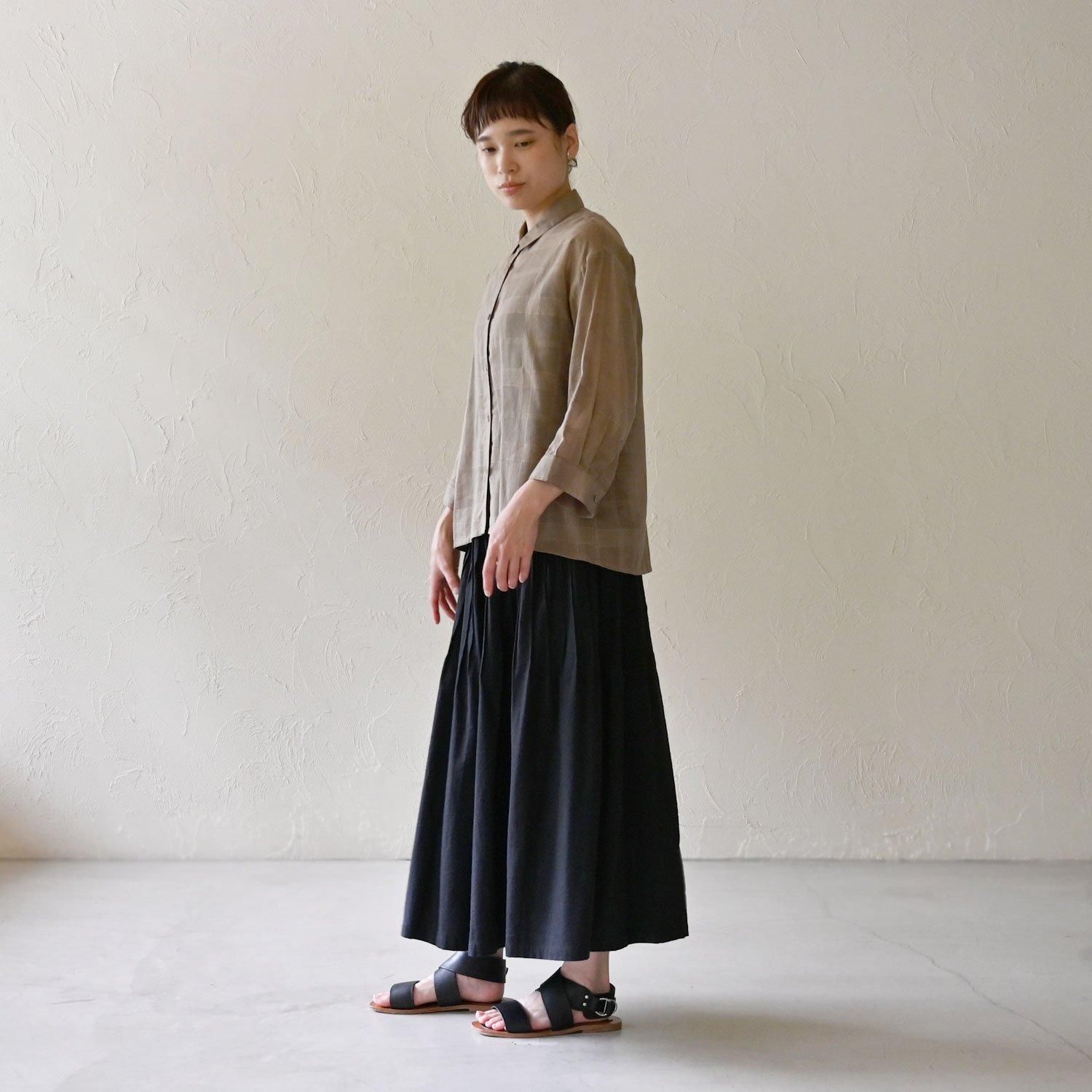 PTM 手織ピンタックスカート - 【シサム工房 公式OnlineStore