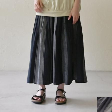 AMBIDEX Store 〇お皿とお花刺繍 スカート(F カーキ): l'atelier