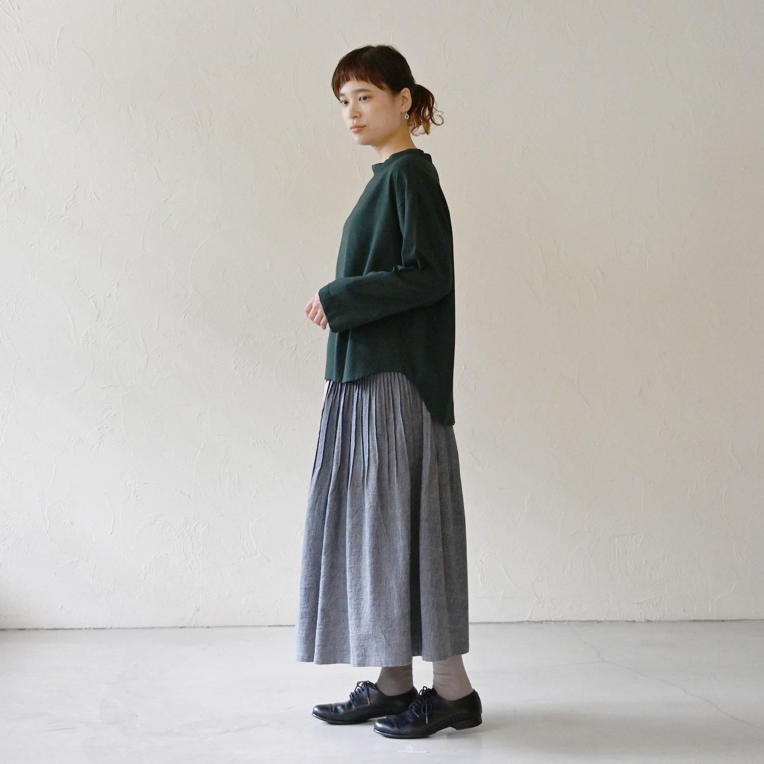 美品　ヒムカシ　スカート PTM 手織MIXピンタックスカート - 【シサム工房 公式OnlineStore